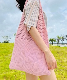 【新品】NissyNaptime.ニットバッグピンク Nissy【ニットバッグ ピンク】新品未開封 ミュージシャン
