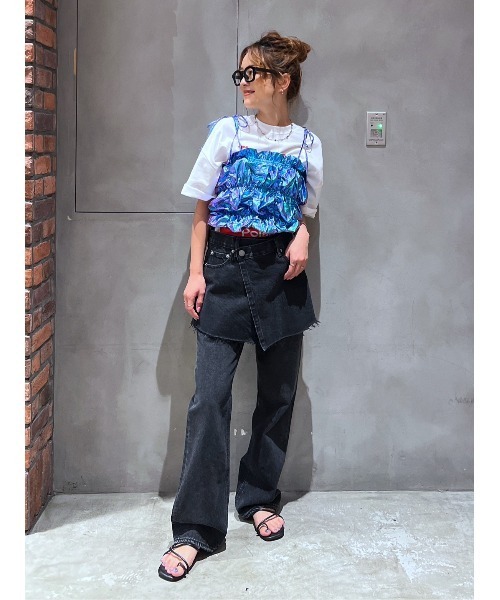 【d.i.a.】 ゼブラ柄×ネオンピンク 背中ガンあきエプロンキャミ ギャル d.i.a. キャミ ギャル d.i.a.】 ゼブラ柄×ネオンピンク 背中ガン