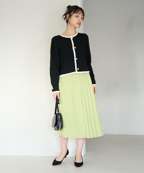 ROPE' PICNIC(ロペピクニック)の「サマーツイード風ニットカーディガン(カーディガン/ボレロ・レディース・ブラック系その他/グレー系その他/ホワイト系その他6・38)」の16枚目の写真