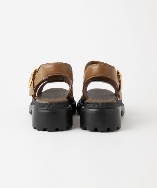 green label relaxing(グリーンレーベルリラクシング)の「トラックソール グルカサンダル(4.5cmヒール)(サンダル・レディース・オフホワイト/ブラック/モカ・S/M/L)」の20枚目の写真