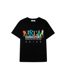 MSGM（エムエスジーエム）の「MSGM CREW WATERCOLORロゴTシャツ（Tシャツ/カットソー）」