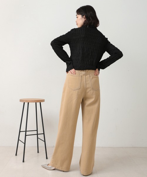 Bou Jeloud(ブージュルード)の「タックワイドパンツ(その他パンツ・レディース・ベージュ/ホワイト/ダークネイビー・38/36)」の12枚目の写真