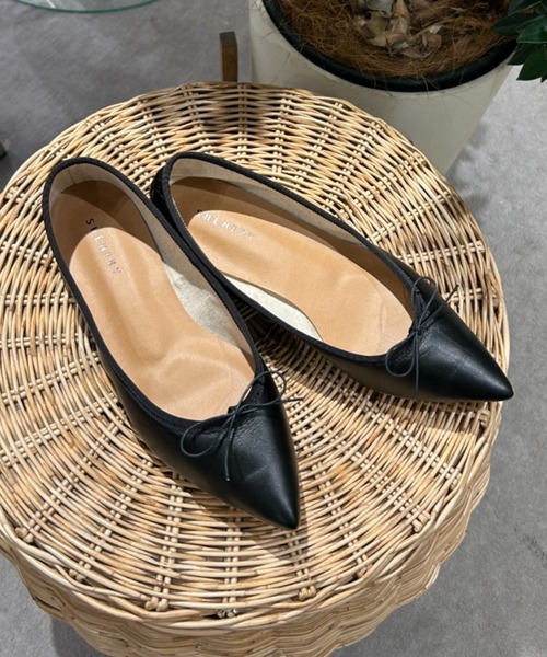 SHENERY（シーナリー）の「ポインテッドトゥバレエ（バレエシューズ・レディース・ブラック/ブラウン・36/37/38）」の16枚目の写真