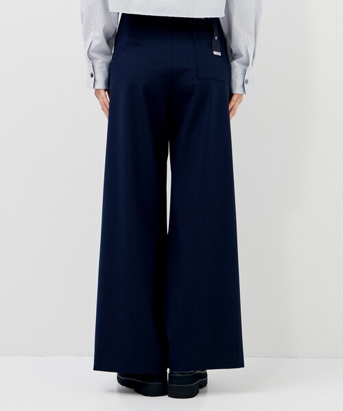 CITY TOKYO(シティトウキョウ)の「タフタラインポケットストレートパンツ(スラックス・レディース・ネイビー/ライトグレー・1/2)」の7枚目の写真