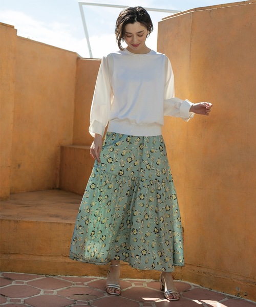 OPAQUE.CLIP(オペークドットクリップ)の「◆スクエアトゥダブルブリッジサンダル(サンダル・レディース・ベージュ/グリーン系/ブラック/シルバー/ホワイト系9・02/03/01)」の19枚目の写真