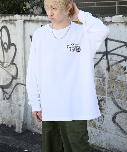 AIRWALK(エアウォーク)の「【AIRWALK】AIRWALK/ワンポイントグラフィック刺繍ロンT(Tシャツ/カットソー・メンズ・ホワイト/ブラック/ネイビー・S/M/L/XL)」の21枚目の写真