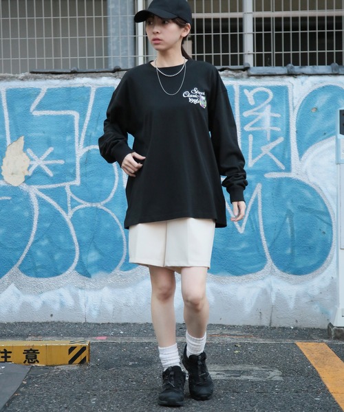 AIRWALK(エアウォーク)の「【AIRWALK】AIRWALK/ワンポイントグラフィック刺繍ロンT(Tシャツ/カットソー・メンズ・ホワイト/ブラック/ネイビー・S/M/L/XL)」の14枚目の写真