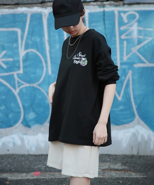 AIRWALK(エアウォーク)の「【AIRWALK】AIRWALK/ワンポイントグラフィック刺繍ロンT(Tシャツ/カットソー・メンズ・ホワイト/ブラック/ネイビー・S/M/L/XL)」の13枚目の写真