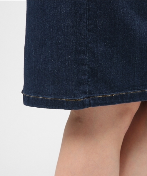 FREE'S MART（フリーズマート）の「ボタンフライタイトスカート（デニムスカート・レディース・ネイビー/ブラック・MEDIUM/SMALL）」の10枚目の写真