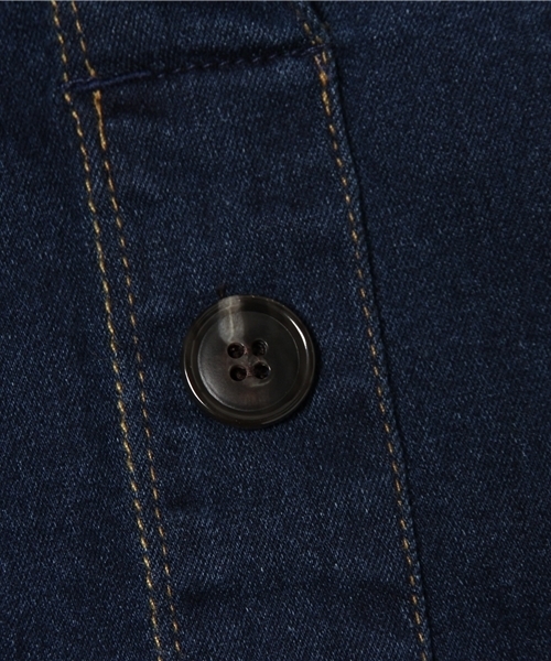 FREE'S MART（フリーズマート）の「ボタンフライタイトスカート（デニムスカート・レディース・ネイビー/ブラック・MEDIUM/SMALL）」の11枚目の写真