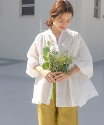 URBAN RESEARCH DOORS | コットンボイルギャザーブラウス(シャツ/ブラウス)