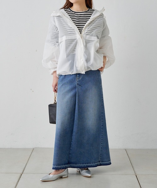 PUAL CE CIN（ピュアルセシン）の「シアーマウンテンパーカー（マウンテンパーカー・レディース・オフホワイト/カーキ/グレイッシュベージュ・FREE）」の8枚目の写真