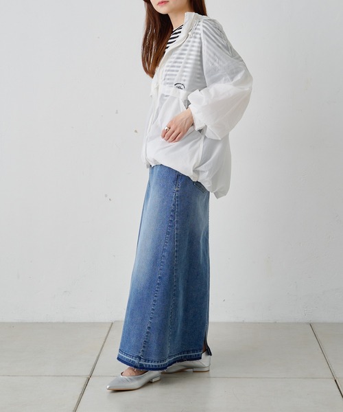 PUAL CE CIN（ピュアルセシン）の「シアーマウンテンパーカー（マウンテンパーカー・レディース・オフホワイト/カーキ/グレイッシュベージュ・FREE）」の9枚目の写真