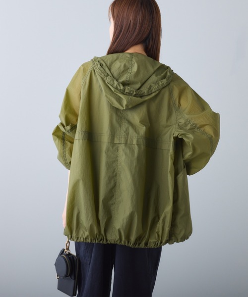 PUAL CE CIN（ピュアルセシン）の「シアーマウンテンパーカー（マウンテンパーカー・レディース・オフホワイト/カーキ/グレイッシュベージュ・FREE）」の18枚目の写真