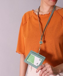 LIZDAYS（リズデイズ）の「(LF)【LIZDAYS】【本革】レザー リールストラップ付き カードフォルダー（カードケース）」