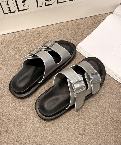 Ritzy（リッツィー）の「厚底 2本ベルトデザイン サンダル（サンダル・レディース・ホワイト/ブラック/シルバー/イエロー・22.5/23/23.5/24/24.5）」の5枚目の写真