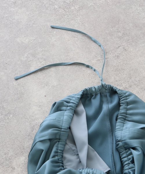 SLOBE IENA（スローブイエナ）の「ヘビーサテンイージーパンツ（その他パンツ・レディース・ブルー/アイボリー・FREE）」の14枚目の写真