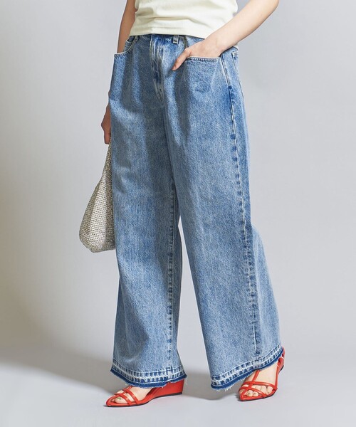 タックハーフパンツ H BEAUTY&YOUTH UNITEDARROWS デニムタックハーフ