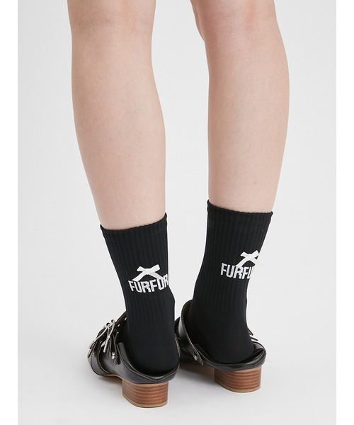 FURFUR（ファーファー）の「リボンロゴソックス（ソックス/靴下・レディース・ブラック/ホワイト/ブラウン/ネイビー・FREE）」の13枚目の写真