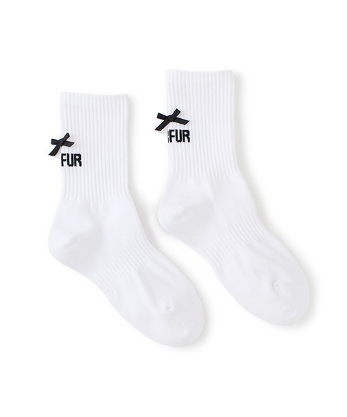 FURFUR（ファーファー）の「リボンロゴソックス（ソックス/靴下・レディース・ブラック/ホワイト/ブラウン/ネイビー・FREE）」の22枚目の写真