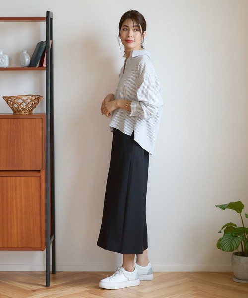 Elura(エルーラ)の「サラサラサマーナロースカート(Tシャツ/カットソー・レディース・ホワイト/ダークネイビー/ブラック/カーキ・MEDIUM/LARGE)」の6枚目の写真