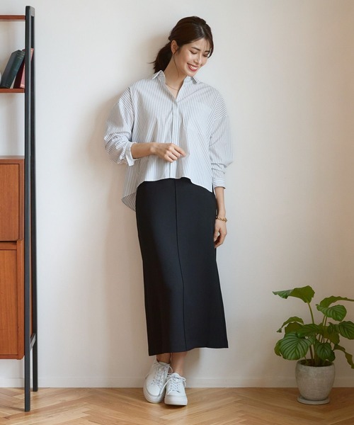 Elura(エルーラ)の「サラサラサマーナロースカート(Tシャツ/カットソー・レディース・ホワイト/ダークネイビー/ブラック/カーキ・MEDIUM/LARGE)」の7枚目の写真