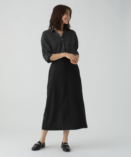 Elura(エルーラ)の「サラサラサマーナロースカート(Tシャツ/カットソー・レディース・ホワイト/ダークネイビー/ブラック/カーキ・MEDIUM/LARGE)」の9枚目の写真