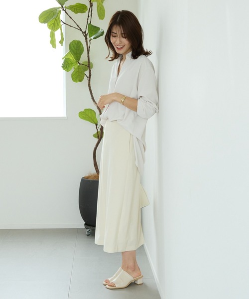 Elura(エルーラ)の「サラサラサマーナロースカート(Tシャツ/カットソー・レディース・ホワイト/ダークネイビー/ブラック/カーキ・MEDIUM/LARGE)」の18枚目の写真