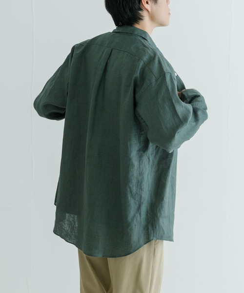 URBAN RESEARCH(アーバンリサーチ)の「LinenOverShirts(シャツ/ブラウス・メンズ・オフホワイト/ブラウン/グリーン/ネイビー・SMALL/MEDIUM/LARGE)」の9枚目の写真