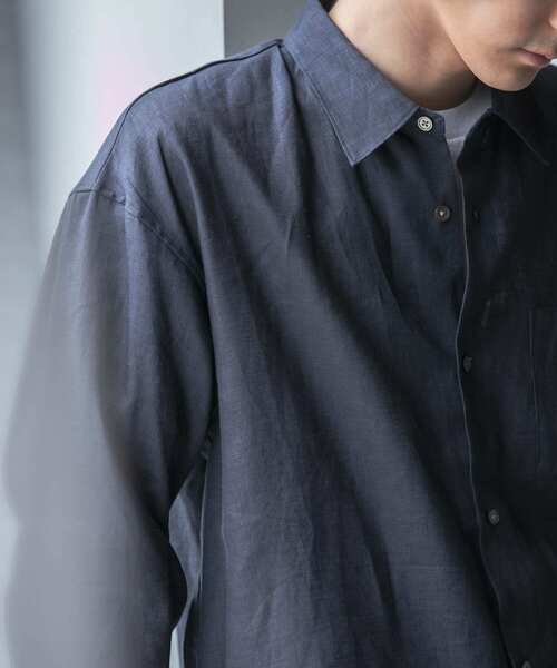 URBAN RESEARCH(アーバンリサーチ)の「LinenOverShirts(シャツ/ブラウス・メンズ・オフホワイト/ブラウン/グリーン/ネイビー・SMALL/MEDIUM/LARGE)」の15枚目の写真