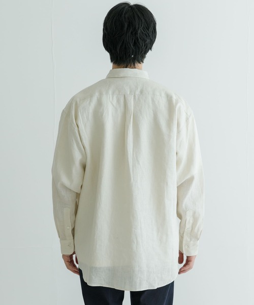 URBAN RESEARCH(アーバンリサーチ)の「LinenOverShirts(シャツ/ブラウス・メンズ・オフホワイト/ブラウン/グリーン/ネイビー・SMALL/MEDIUM/LARGE)」の19枚目の写真