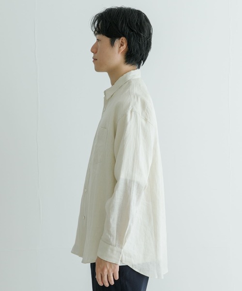 URBAN RESEARCH(アーバンリサーチ)の「LinenOverShirts(シャツ/ブラウス・メンズ・オフホワイト/ブラウン/グリーン/ネイビー・SMALL/MEDIUM/LARGE)」の21枚目の写真