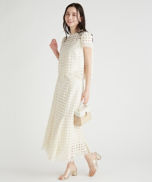 CELFORD(セルフォード)の「ツイストレースブラウス(シャツ/ブラウス・レディース・ブラック/サックスブルー/アイボリー・36/38)」の12枚目の写真