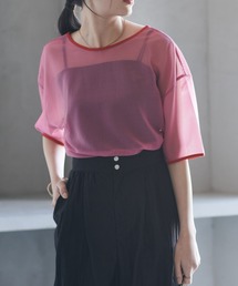 リンガー」に該当するTシャツ/カットソー（ピンク/桃色系