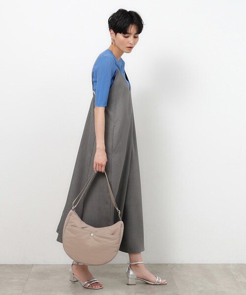 OPAQUE.CLIP（オペークドットクリップ）の「◆カジュアルムーンミドルショルダー（ショルダーバッグ・レディース・グレー/ブラック/ベージュ・00）」の21枚目の写真