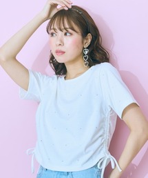 marun | 大きいサイズ サイドドロストコンパクトTシャツ marun(Tシャツ/カットソー)