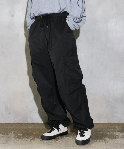 カーゴパンツ IONSEOUL Pigment Wide Cargo Pants BBU400 レギュラーカーゴパンツ