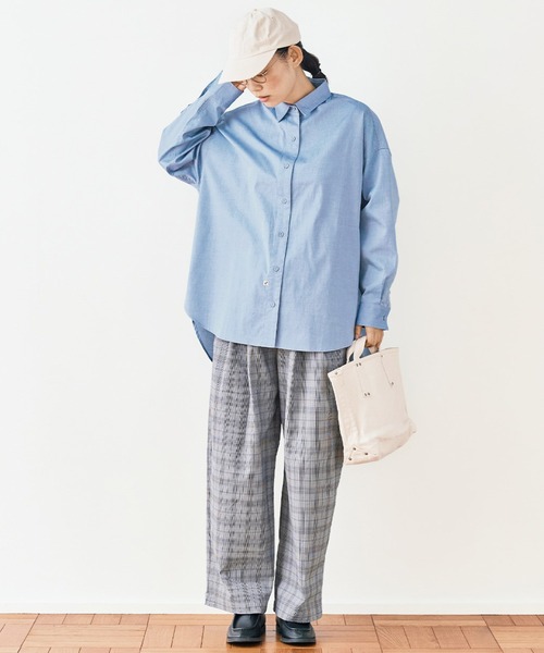 and myera(アンド マイラ)の「and myera グレンチェックなパンツ(その他パンツ・レディース・グレー・LARGE/MEDIUM/X-LARGE/SMALL)」の8枚目の写真