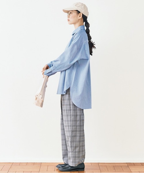 and myera(アンド マイラ)の「and myera グレンチェックなパンツ(その他パンツ・レディース・グレー・LARGE/MEDIUM/X-LARGE/SMALL)」の9枚目の写真