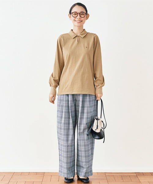 and myera(アンド マイラ)の「and myera グレンチェックなパンツ(その他パンツ・レディース・グレー・LARGE/MEDIUM/X-LARGE/SMALL)」の11枚目の写真