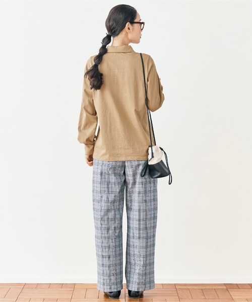 and myera(アンド マイラ)の「and myera グレンチェックなパンツ(その他パンツ・レディース・グレー・LARGE/MEDIUM/X-LARGE/SMALL)」の13枚目の写真