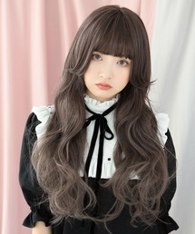 「 ロングガーリーウルフ 」 ウィッグ ロング フルウィッグ レディース 自然 ウルフ