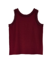 Re:EDIT | [2024 SUMMER COLLECTION]ストレッチリブフリル付きアメスリトップス(タンクトップ)