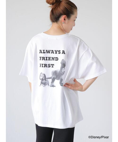 Lugnoncure（ルノンキュール）の「【Pixar】トイ・ストーリー/プリントTシャツ (チームトイ)（Tシャツ/カットソー・レディース・オフホワイト/チャコールグレー・F）」の2枚目の写真