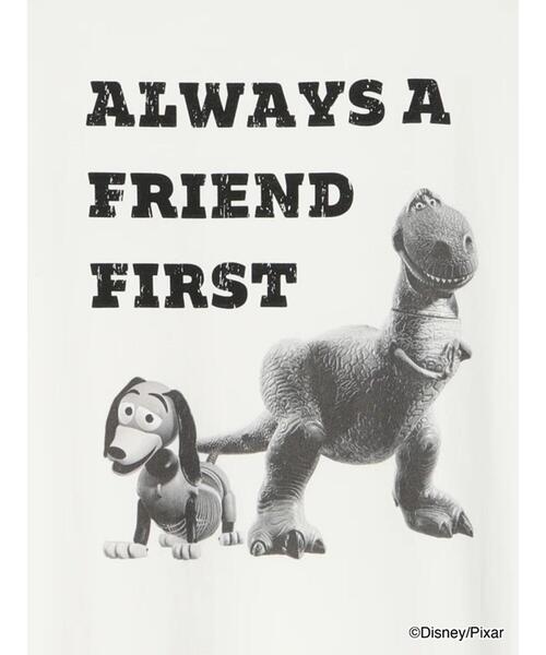 Lugnoncure（ルノンキュール）の「【Pixar】トイ・ストーリー/プリントTシャツ (チームトイ)（Tシャツ/カットソー・レディース・オフホワイト/チャコールグレー・F）」の3枚目の写真