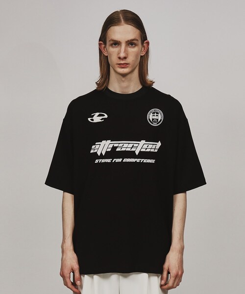 tk.TAKEO KIKUCHI（ティーケータケオキクチ）の「◆ゲームシャツライクTシャツ（Tシャツ/カットソー・メンズ・ブラック/ホワイト・02/03）」の4枚目の写真