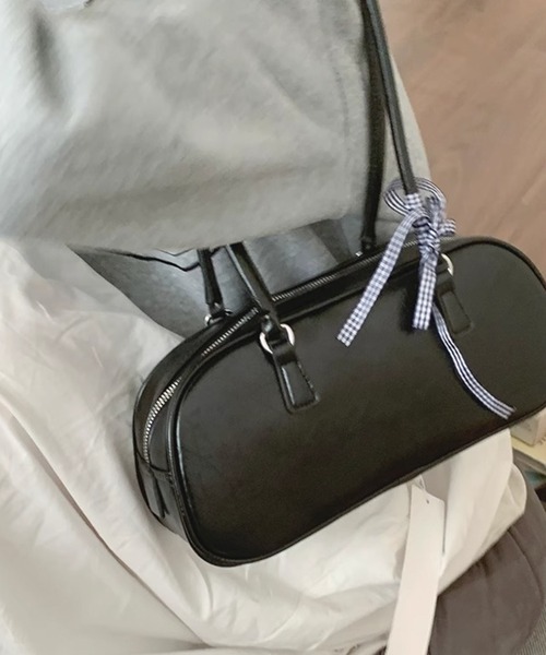 HALEY PESCA（ヘーリーペスカ）の「HALEY PESCA/【リボン付き】スクエアハンドバッグ（ハンドバッグ・レディース・ホワイト/ブラック/イエロー・FREE）」の13枚目の写真