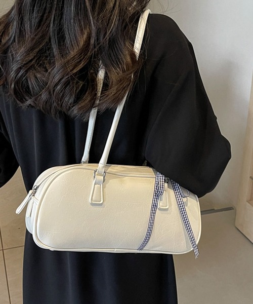 HALEY PESCA（ヘーリーペスカ）の「HALEY PESCA/【リボン付き】スクエアハンドバッグ（ハンドバッグ・レディース・ホワイト/ブラック/イエロー・FREE）」の15枚目の写真