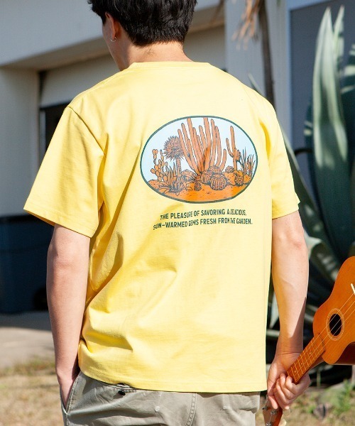 DULTON(ダルトン)の「BOTANY T-SHIRT SAGUARO/ ダルトン Tシャツ スワロー(Tシャツ/カットソー・メンズ・マスタード/チャコールグレー/グレー・MEDIUM/SMALL/X-LARGE/LARGE)」の1枚目の写真
