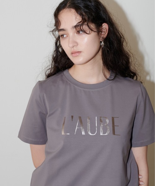 LARUTA(ラルータ)の「【LARUTA】シルケットロゴTシャツ(Tシャツ/カットソー・レディース・ピンク/グレー/オフホワイト/ブラック・FREE)」の22枚目の写真